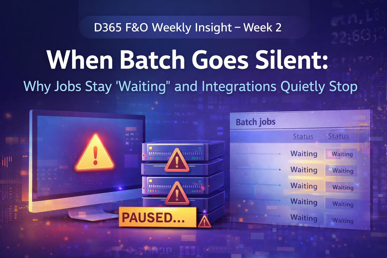📘 D365 F&O Weekly Insight – Week 2